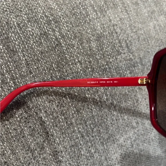 Gucci Red Tortoise Sherry Line Sunglasses - www.nhima.co.zm display picture 1